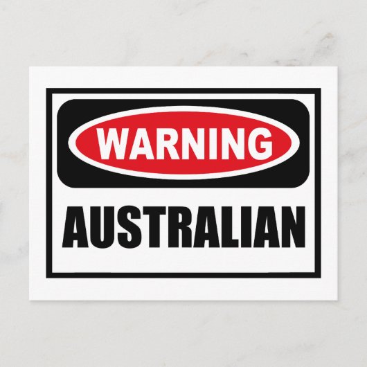 Warnung ÖSTERREICHISCHE Postkarte (Vorderseite)