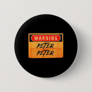 Warnung Peter Peter Pumpkin Eater Lustiger Hallowe Button