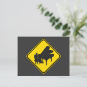 Warnung: Piano Player Ahead! Postkarte (Stehend Vorderseite)
