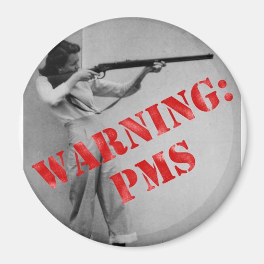 Warnung: PMS Magnet (Vorne)