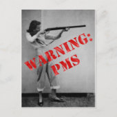 Warnung PMS Postkarte (Vorderseite)