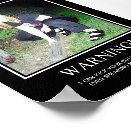 Warnung Poster (Ecke)