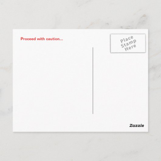 WARNUNG POSTKARTE (Rückseite)