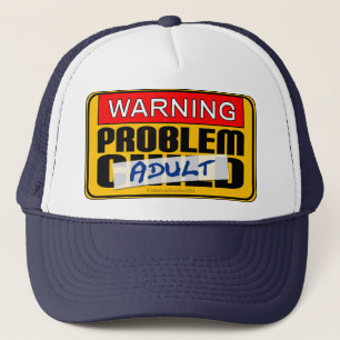 Warnung Problem Adult Hat Truckerkappe