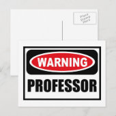 Warnung - PROFESSOR-Postkarte Postkarte (Vorne/Hinten)