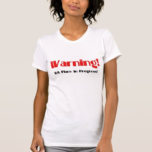 Warnung! RA Aufflackern laufend T-Shirt (Vorderseite)
