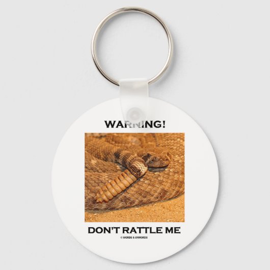 Warnung! Rage mich nicht (Rattlesnake) Schlüsselanhänger (Vorderseite)