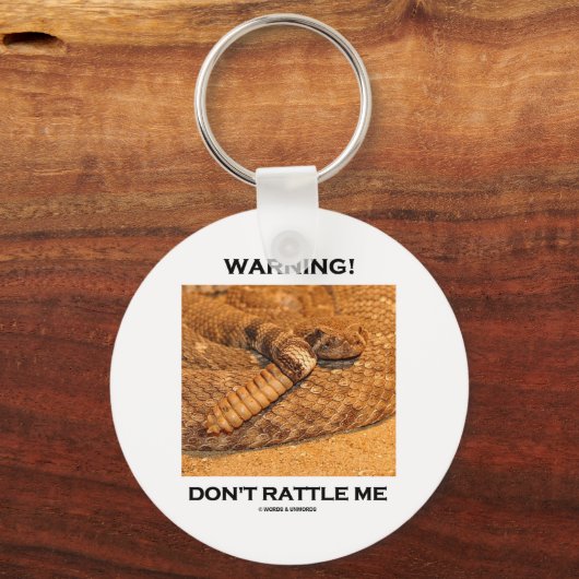 Warnung! Rage mich nicht (Rattlesnake) Schlüsselanhänger (Vorderseite)