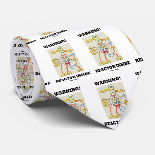 Warnung! Reaktor-Innere (nuklearer Power-Reaktor) Krawatte (Gerollt)