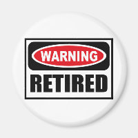 Warnung RETIRED Magnet
