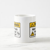 Warnung: Sarkasmus im Inneren – Bürotasse Kaffeetasse (Mittel)