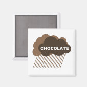 Warnung: Schokoladenanfall Magnet (Vorderseite/Rückseite)
