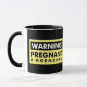 Warnung: Schwanger u. hormonal Tasse (Links)