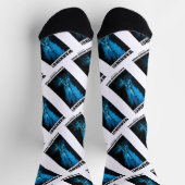 Warnung! Schwarzraucher im Innern der See Socken (Oben)