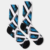 Warnung! Schwarzraucher im Innern der See Socken (Rechts)