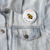 Warnung Schwer Allergie gegen Bienenstiche Alarmkn Button (Beispiel)