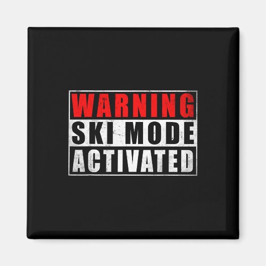 Warnung Skimodus aktiviert 1  Magnet (Vorne)