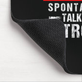Warnung Sntaneous spricht über Astronomie-Lehrer  Mousepad (Ecke)