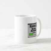 Warnung Soziale Angst lädt Tab Kaffeetasse (VorderseiteRechts)