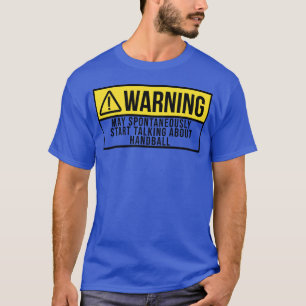 Warnung Sport Handball vintage vintage T-Shirt