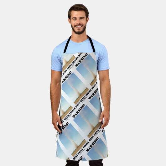 Warnung! Staubteufel Inside Meteorology Spaß Schürze (Getragen)