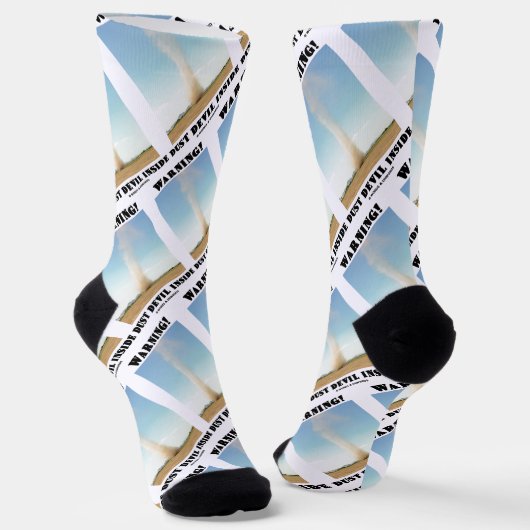 Warnung! Staubteufel Inside Meteorology Spaß Socken (Gewinkelt)