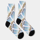 Warnung! Staubteufel Inside Meteorology Spaß Socken (Rechts)