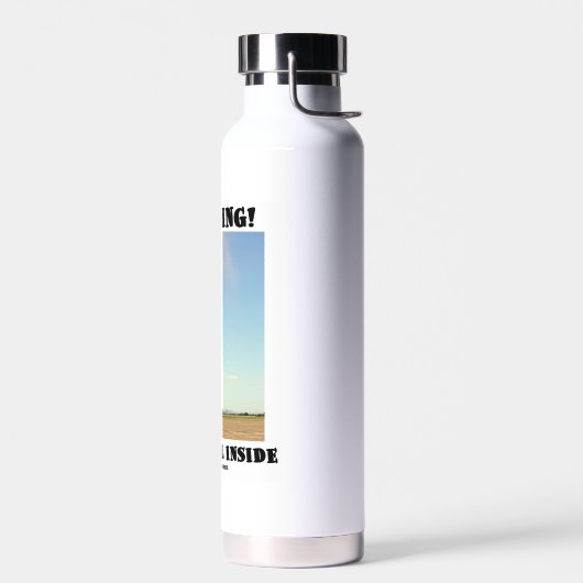 Warnung! Staubteufel Inside Meteorology Spaß Trinkflasche (Links)