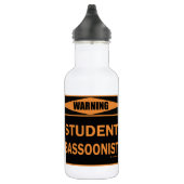 Warnung! Student Bassoonist! Edelstahlflasche (Rechts)