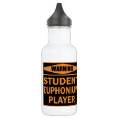 Warnung! Student Euphonium Player! Edelstahlflasche (Links)