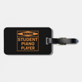 Warnung! Student Piano Player! Gepäckanhänger (Rückseite horizontal)
