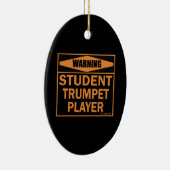 Warnung! Student Trumpet Player! Keramikornament (Rechts)