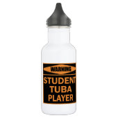 Warnung! Student Tube Player! Edelstahlflasche (Links)