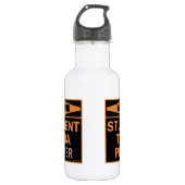 Warnung! Student Tube Player! Edelstahlflasche (Vorderseite)