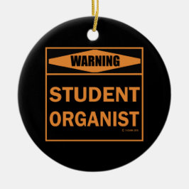 Warnung! Studentenorganisator! Keramik Ornament