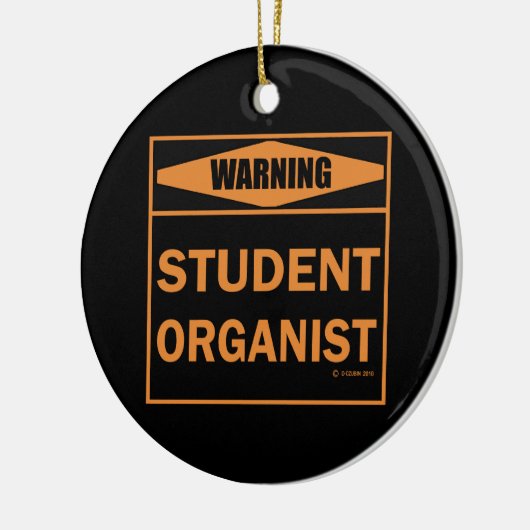 Warnung! Studentenorganisator! Keramik Ornament (Links)