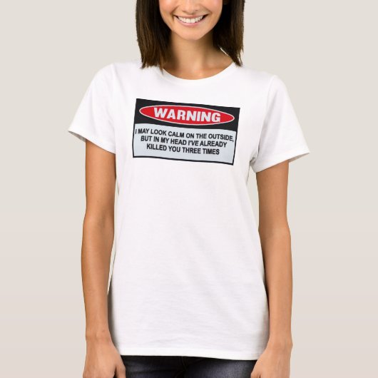 WARNUNG T-Shirt (Vorderseite)
