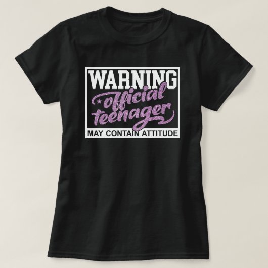 Warnung T-Shirt (Design vorne)