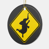 Warnung: Tanzt Elefant Xing! Keramikornament (Links)