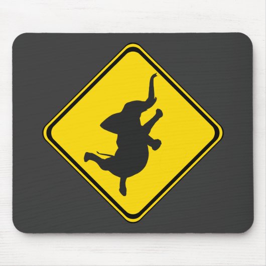 Warnung: Tanzt Elefant Xing! Mousepad (Vorne)