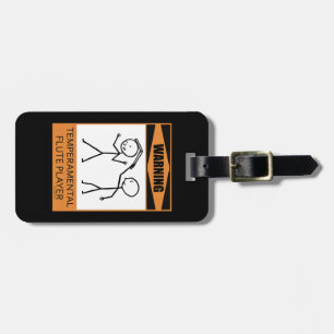 Warnung! Temperamentspieler Gepäckanhänger