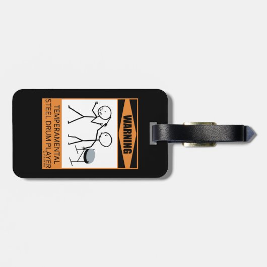 Warnung! Temperamentstahldämpfer Gepäckanhänger (Rückseite horizontal)