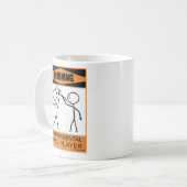 Warnung - Temperamentvolle Bass Player - Kaffee-Ta Kaffeetasse (Vorderseite Links)