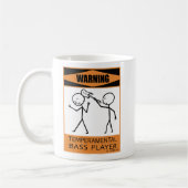 Warnung - Temperamentvolle Bass Player - Kaffee-Ta Kaffeetasse (Links)