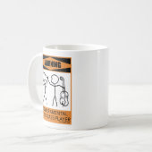 Warnung Temperamentvolle String Bass Player Kaffee Kaffeetasse (Vorderseite Links)