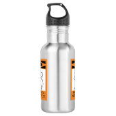 Warnung! Temperamentvoller Alto Klarinettenspieler Edelstahlflasche (Rückseite)