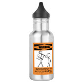 Warnung! Temperamentvoller Alto Klarinettenspieler Edelstahlflasche (Links)