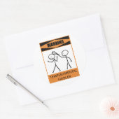 Warnung: Temperamentvoller Geiger Runder Aufkleber (Umschlag)