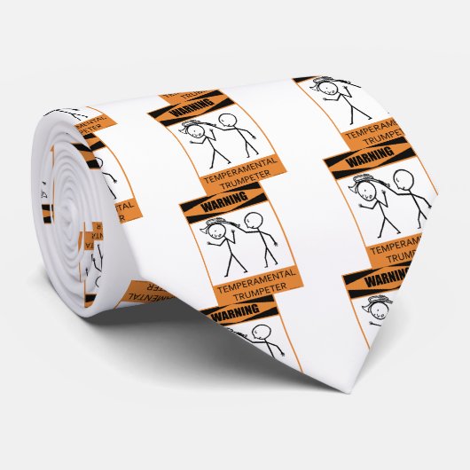 Warnung: Temperamentvoller Trumpeter Krawatte (Gerollt)