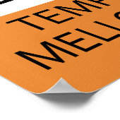 Warnung: Temperamentvolles Mellophone Player Poste Poster (Ecke)